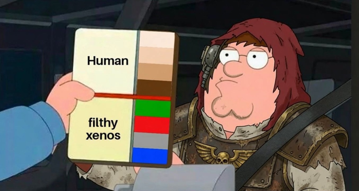 Because knowing is half the battle. Warhammer meme