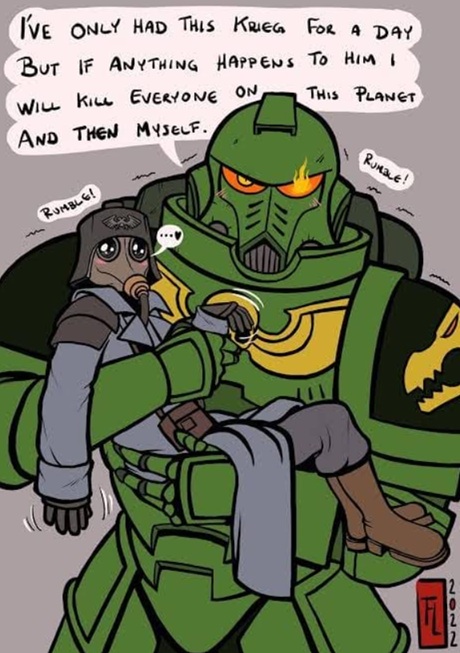 Salamander 'adopt' Kriegsmen Warhammer Comic