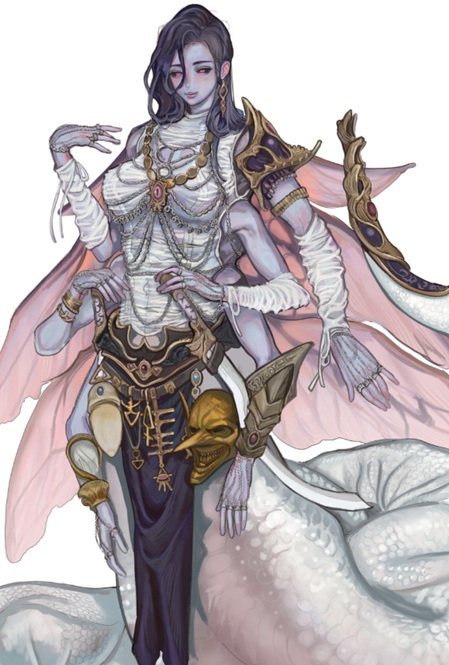 Slaanesh Worshipping Void Pirate Warhammer 40k Art