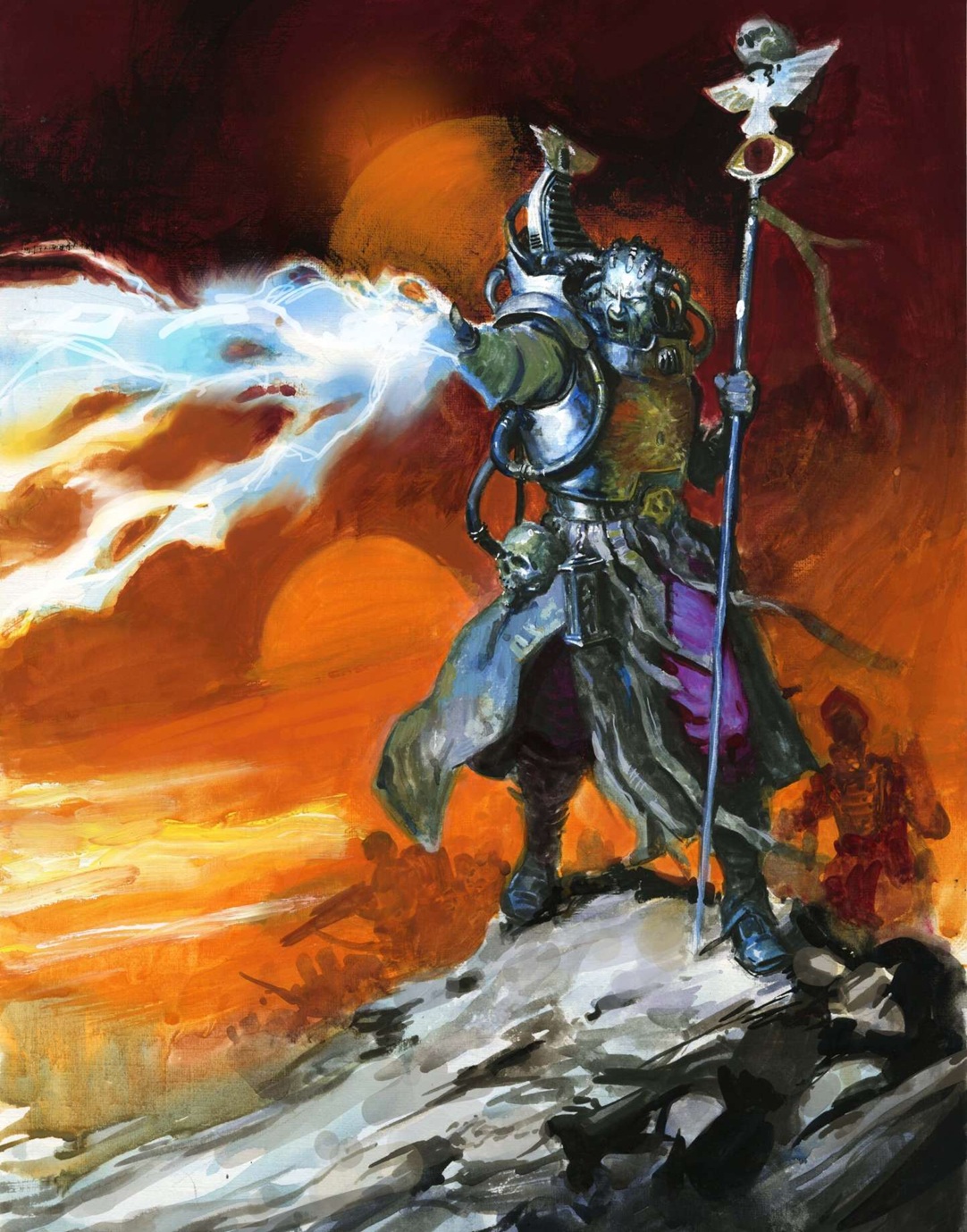 Imperial Guard Psyker Warhammer 40k Art
