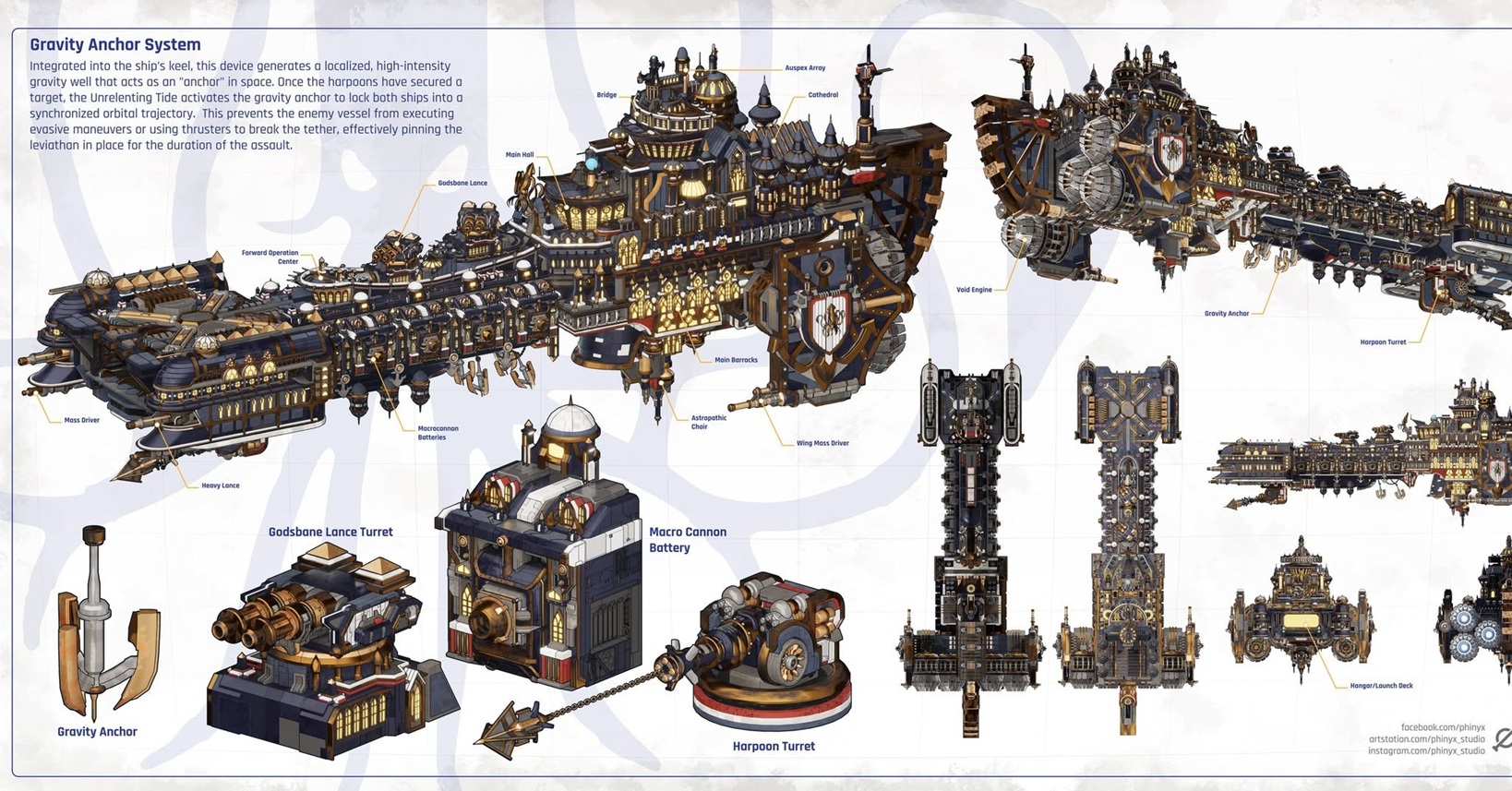 Unrelenting Tide Ship, Homebrew Warhammer 40k Art