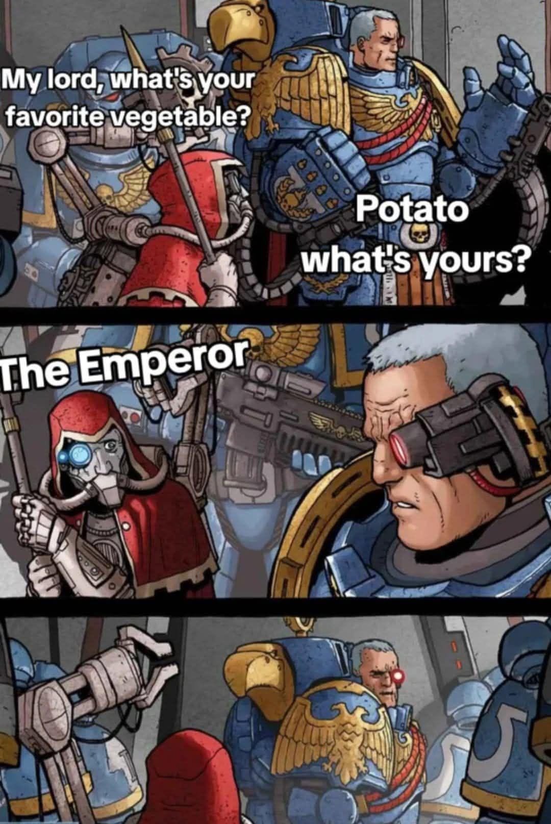 What's your favorite vegetables? Warhammer meme