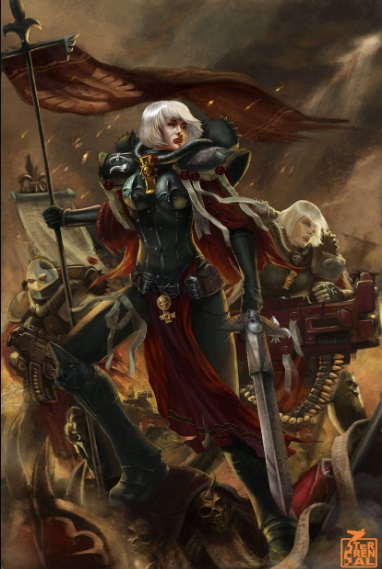 Sisters of Battle Adepta Sororita Fantastic Artwork