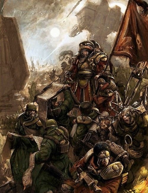 Landing Scene of Astra Militarum Going into War