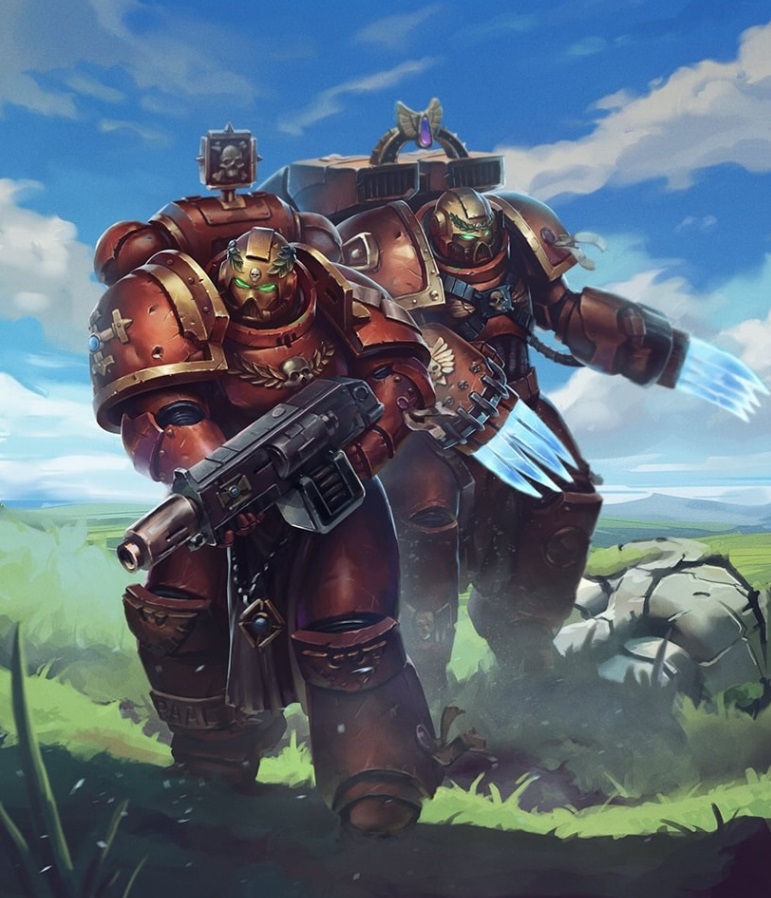 Blood Angels Assault Marines Space Marine Fantastic Warhammer 40k Art