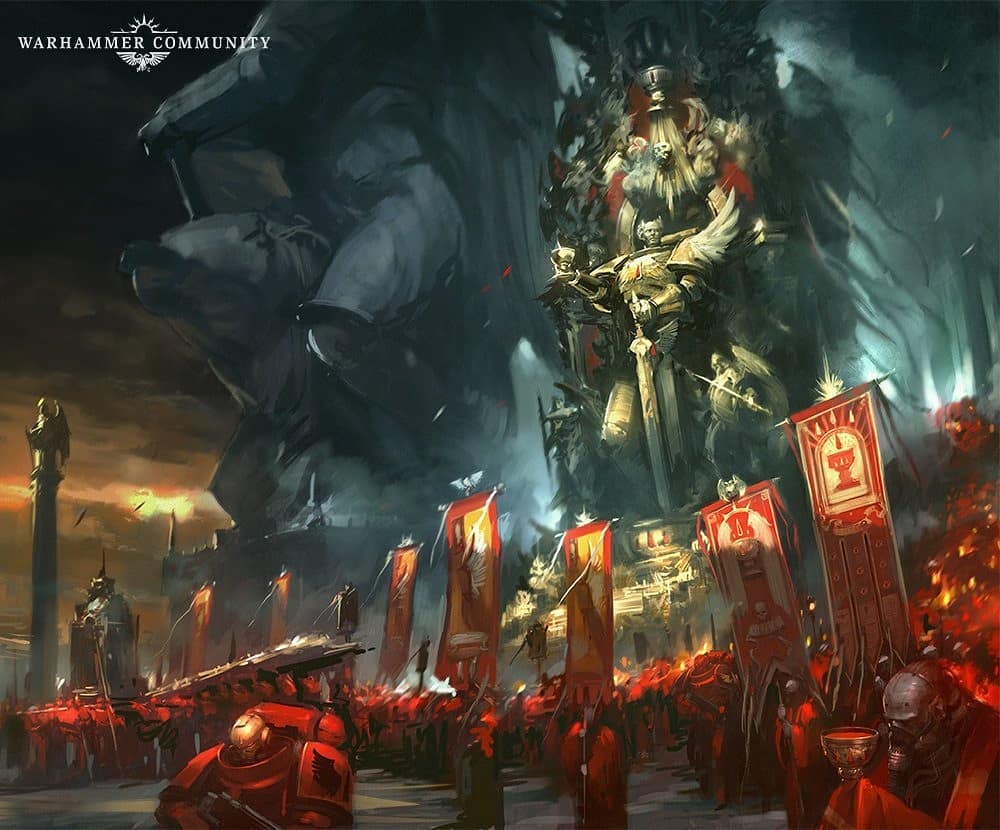 Blood Angels with Statue Codex Artwork