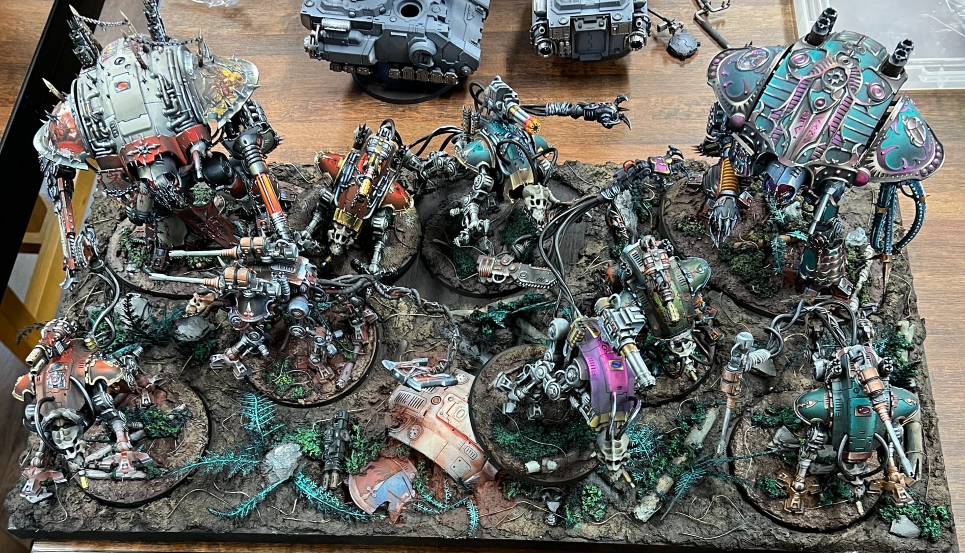 Chaos Knights getting ready for battle