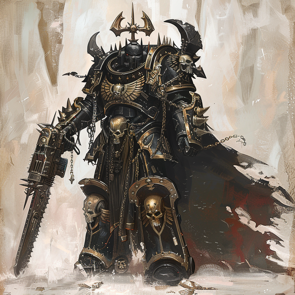 Chaos Space Marine Lord Art