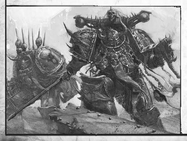 Chaos Space Marines of Khorne Oldhammer Artwork