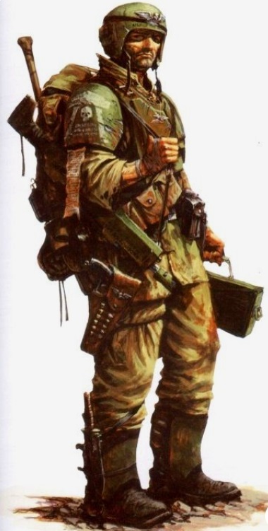 Cadian Imperial Guard Soldier Art