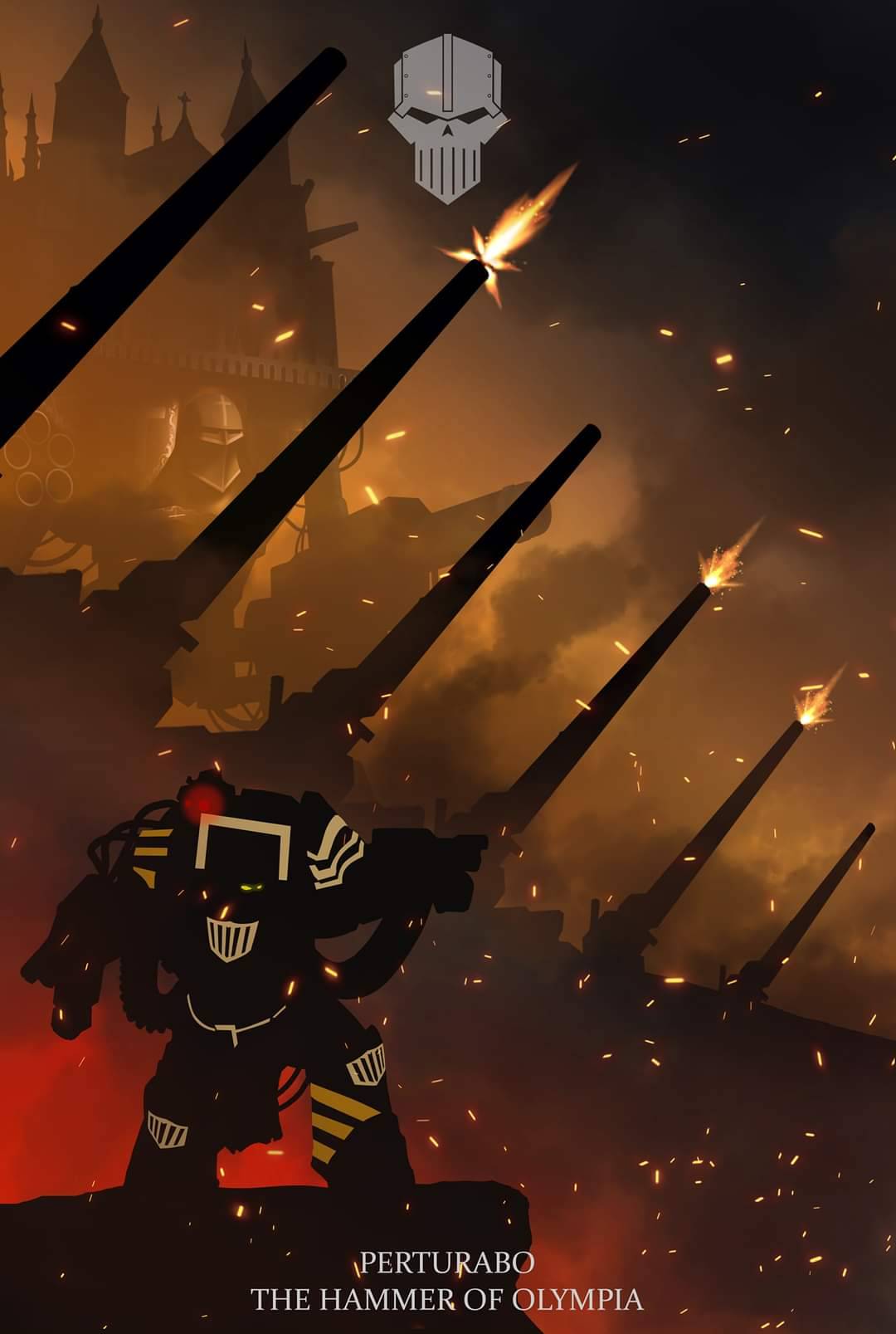 Perturabo Primarch Sieging with a Chaos Emperor Titan