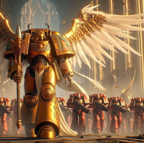 Primarch Sanguinius and Blood Angels Art