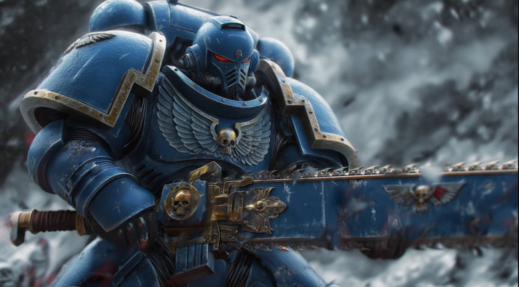 Ultramarine Space Marine AI Artwork