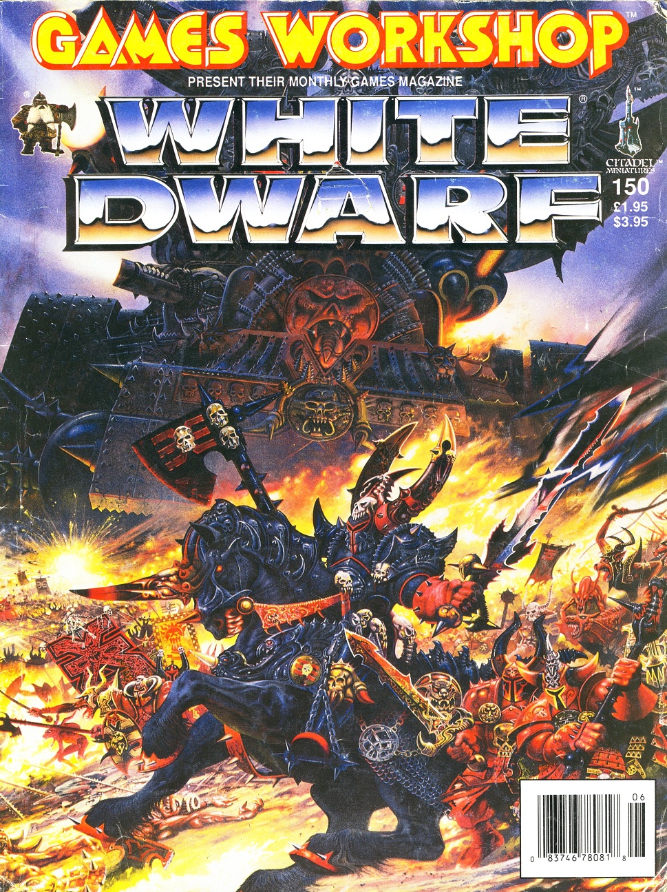 White Dwarf 150 Chaos Warriors and Chaos Daemon Engines Oldhammer