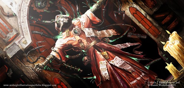 Admech Tech-Priest Interfacing with the Machine