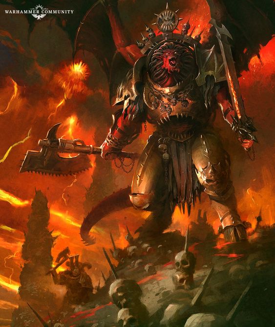 Angron Chaos Daemon Prince Art