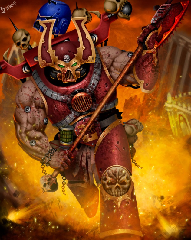 Berserker Chaos Space Marines Art