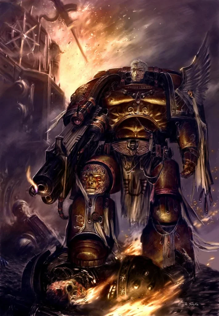 Blood Angels Captain Tycho awesome drawing