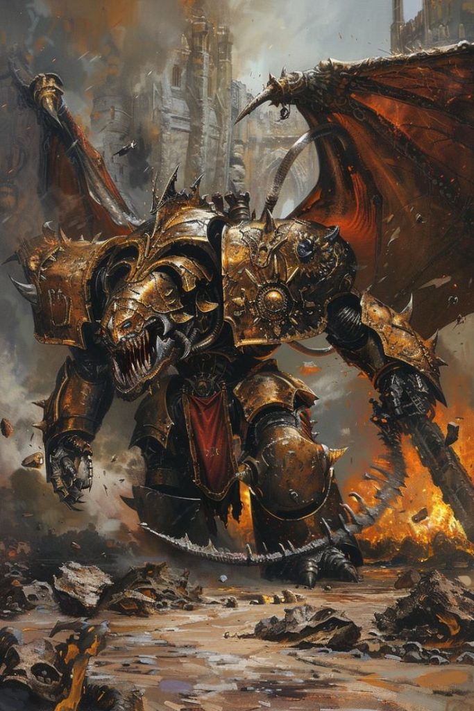 Chaos Daemon Prince of Khorne AI Art