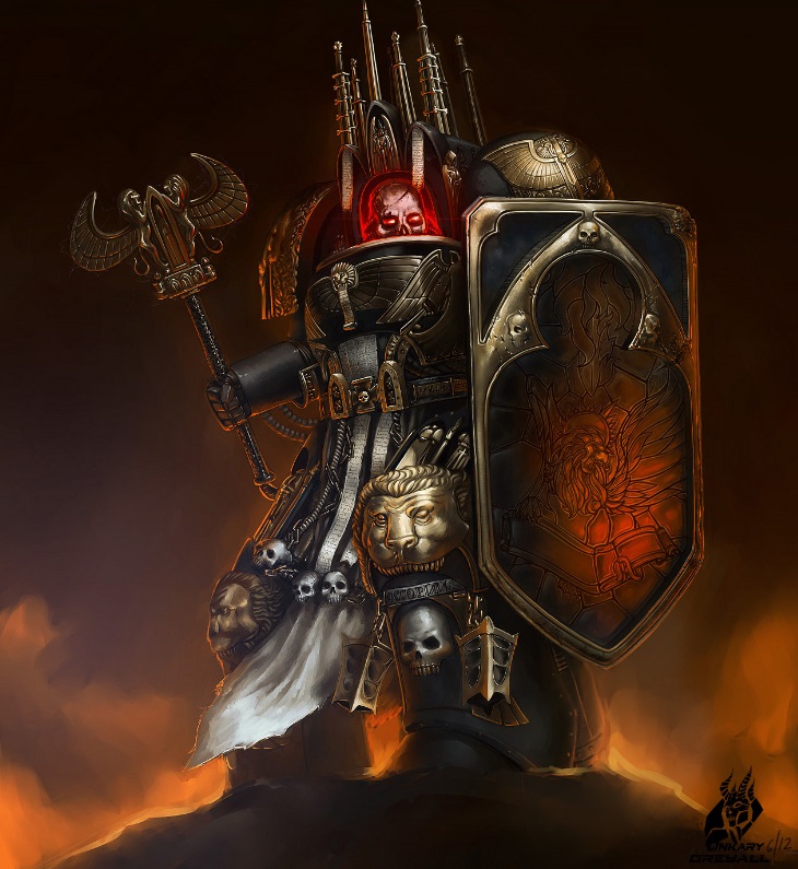 Dark Angels Chaplain Artwork