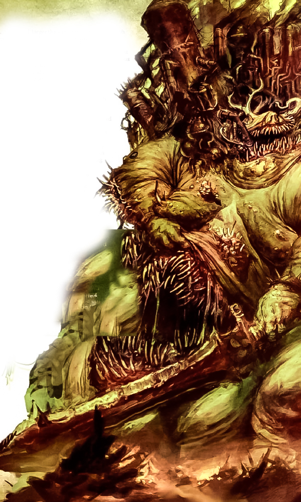 Depiction of Nurgle the God of Disease