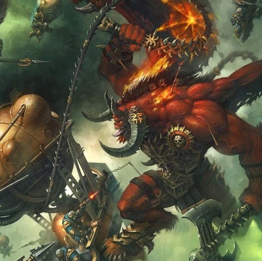 Greater Daemon of Khorne Versus Karadron Overlords Warhammer Fantasy