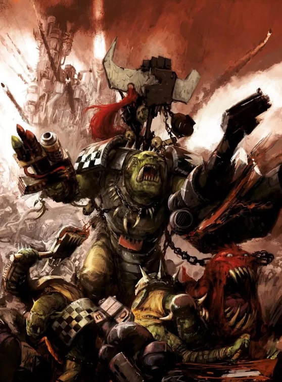 Grukk Facebiter Led a Ork invasion Against the Space Wolves