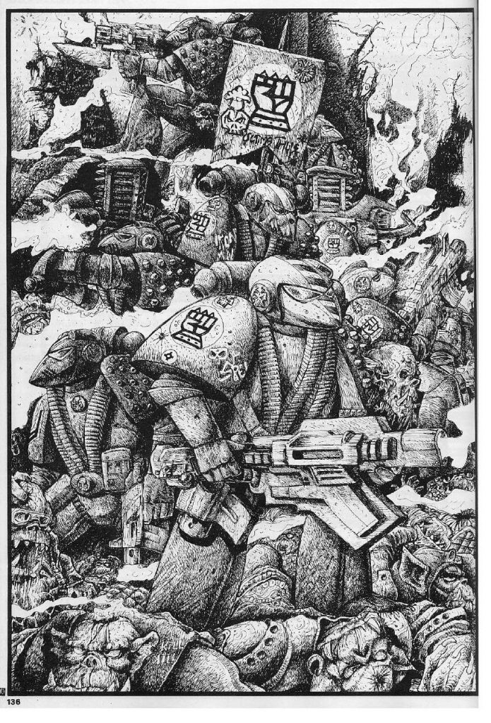 Imperial Fists Space Marines Oldhammer 40K Art