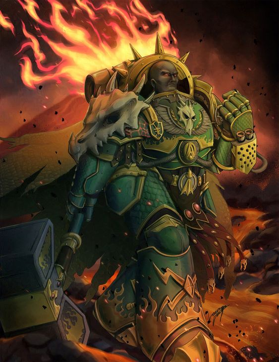 Vulkan, the Primarch of the Salamanders Warhammer 40k Art