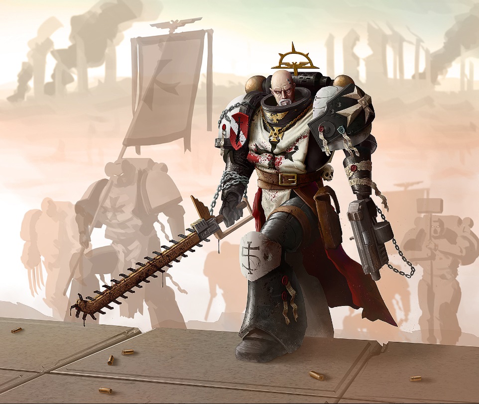 Black Templar Warrior Armed for Combat Warhammer 40k