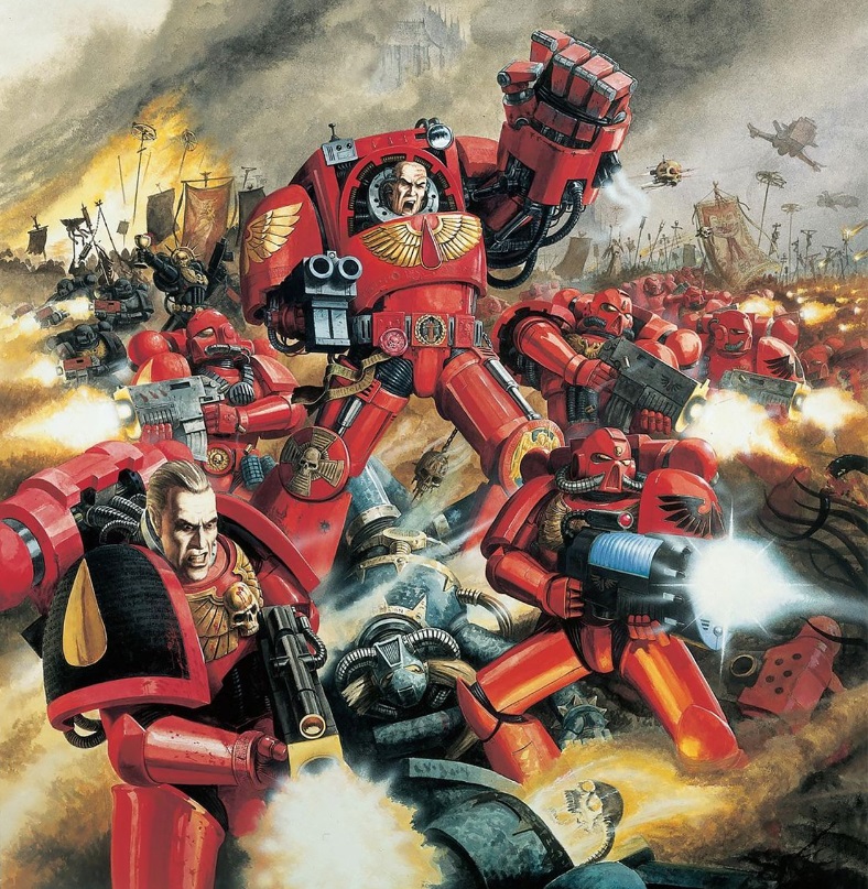 Blood Angels Space Marines Oldhammer Artwork