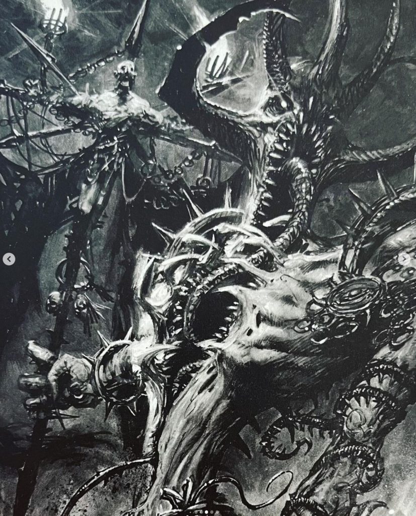 Warhammer 40K Oldhammer Chaos Daemon Artwork