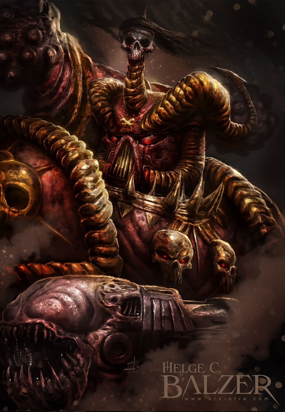 Chaos Space Marine Intricate Artwork