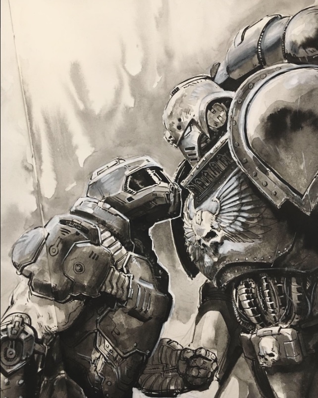 Doom Guy Vs Space Marine