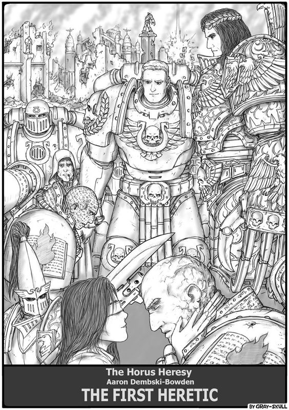 Emperor of Mankind with Roboute Guilliman, Lorgar Aurelian and Space Marines in The First Heretic Series