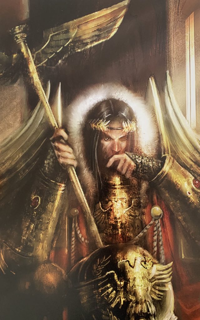 Emperor of Mankind Golden Armor Majestic Art