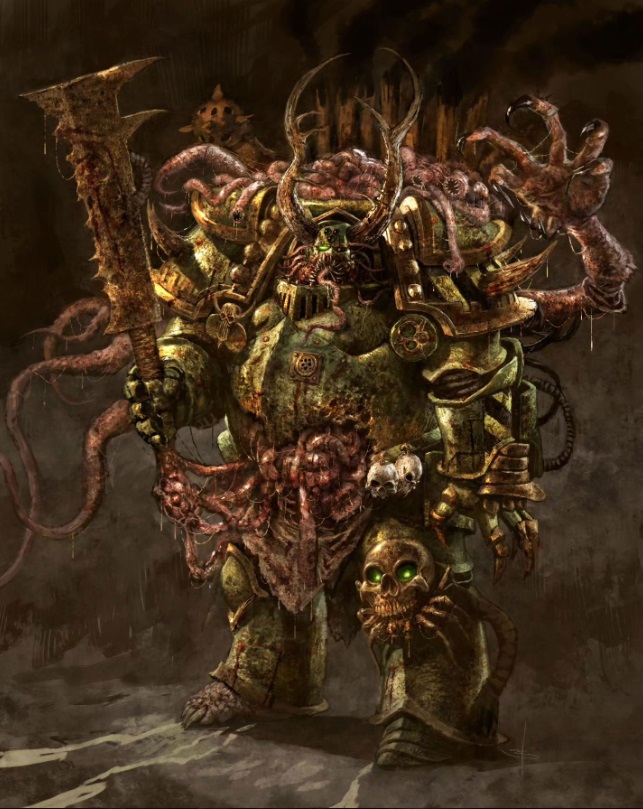 Warhammer 40K Plague Marine in Decayed Glory