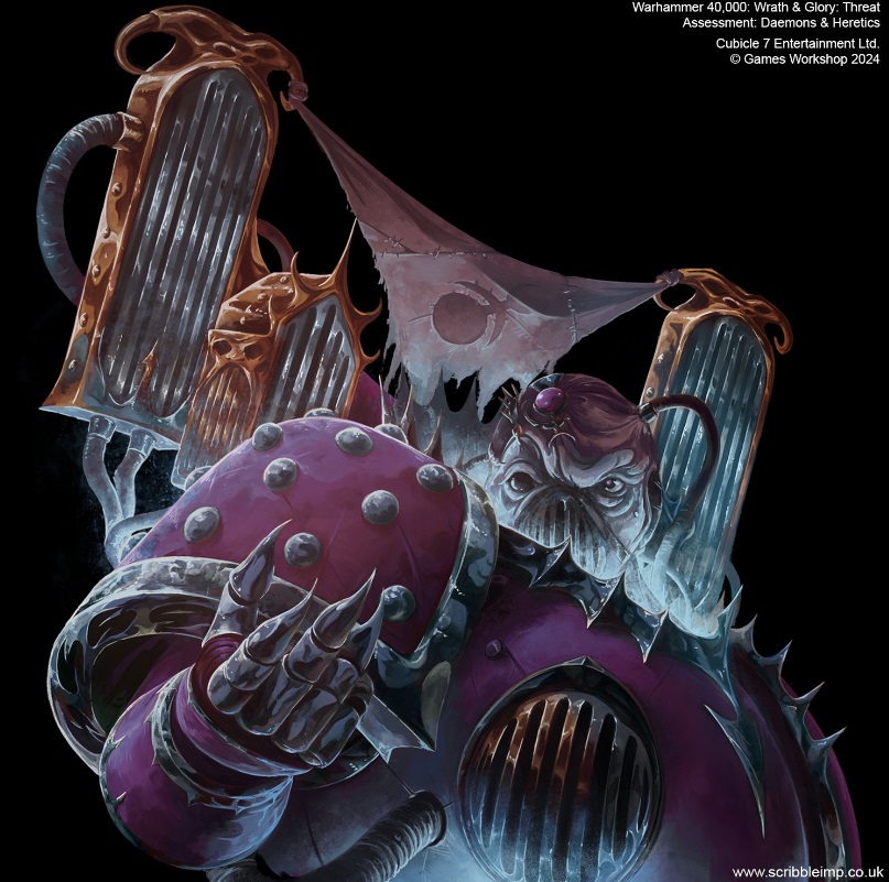 Slaanesh Noise Marine Beautiful Artwork