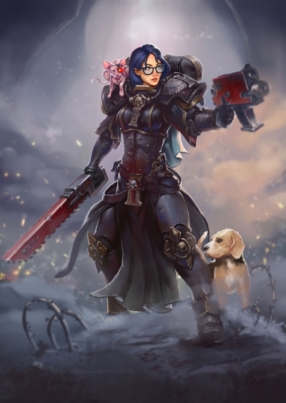 Sisters of Battle, Adepta Sororita With Cute Pets