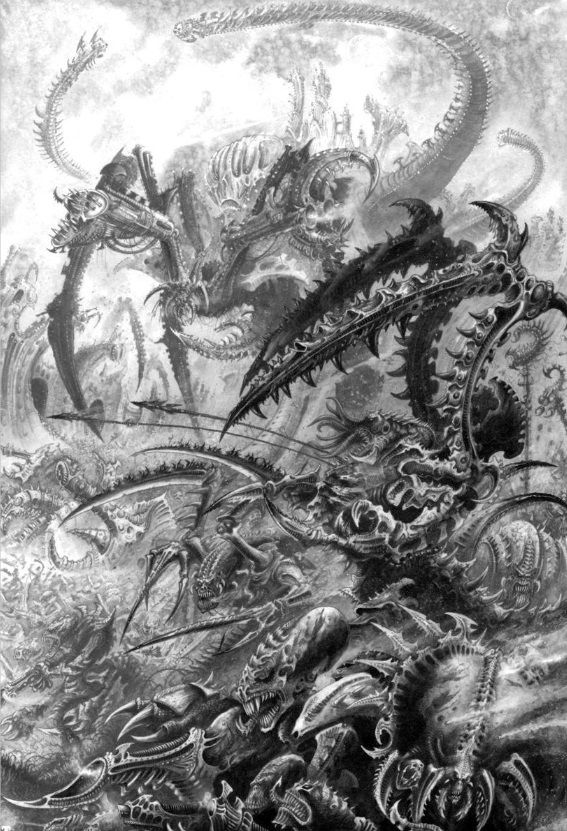 Tyranid Swarm Oldhammer Art