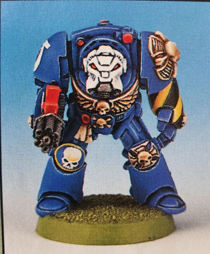 Ultramarine Space Marine Terminator Miniature Oldhammer Era