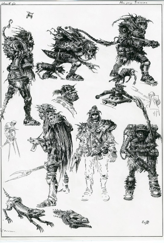 Hive Gang Scavvies Oldhammer Sketches