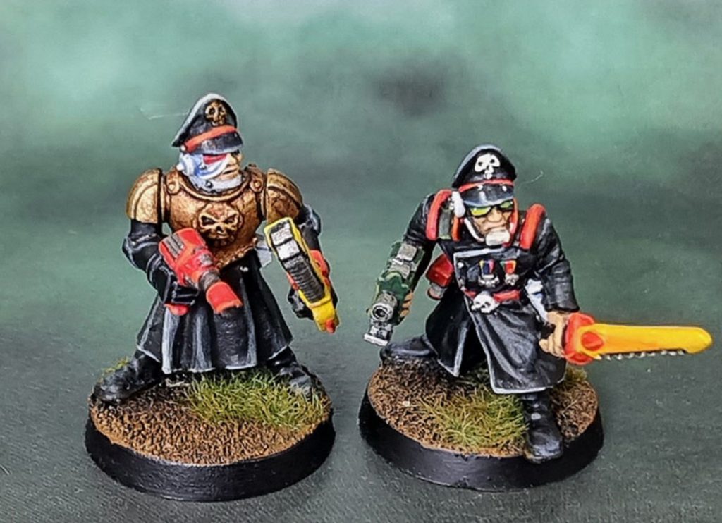 Rogue Trader Imperial Guard Commissars Miniatures Oldhammer