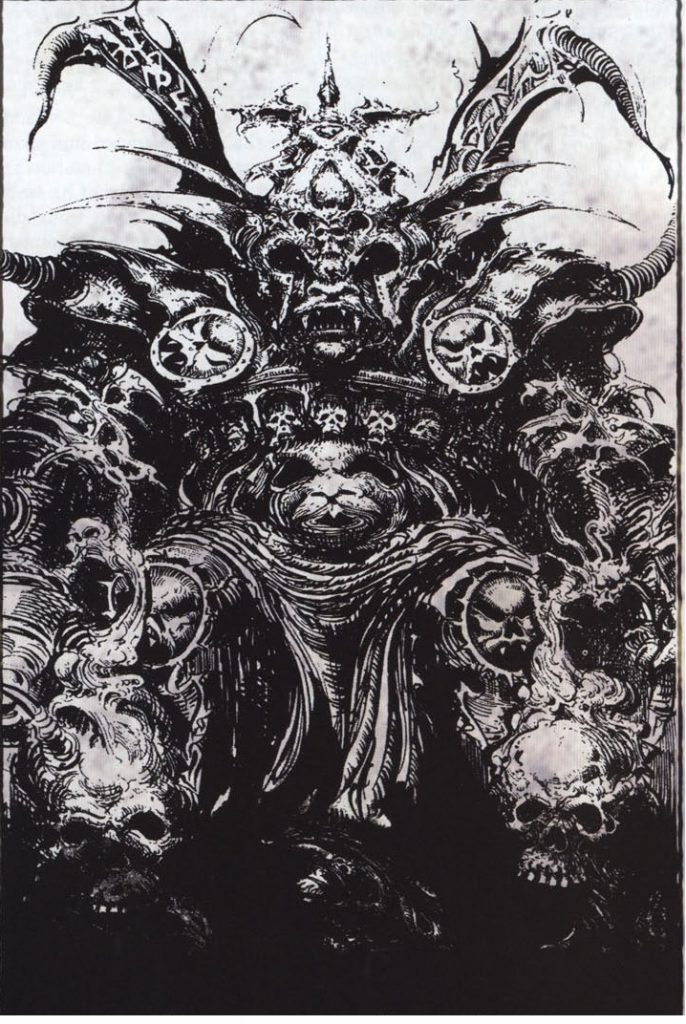 Khorne Chaos God Oldhammer Art