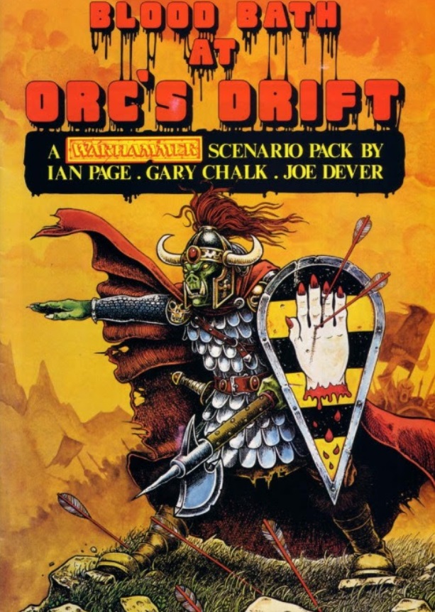 Orc’s Drift Battle Scene – Classic Warhammer Orc Chieftain Illustration