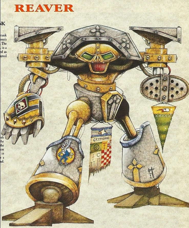 Vintage Reaver Titan Art: Oldhammer