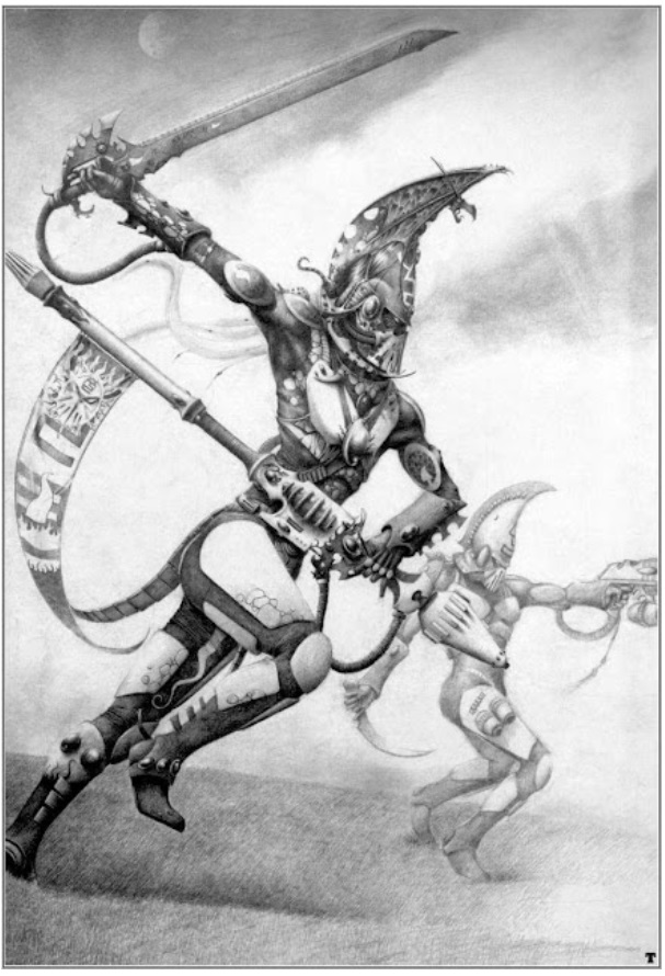 Eldar Warriors Oldhammer Art