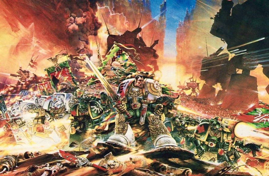 Dark Angels Space Marines Oldhammer Art