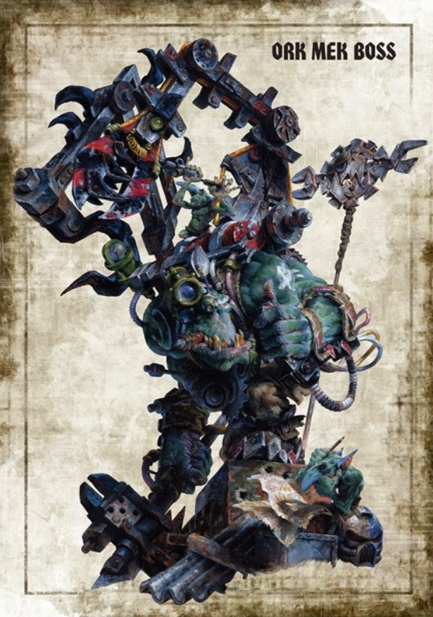 Ork Mek Boss: Detailed Artwork