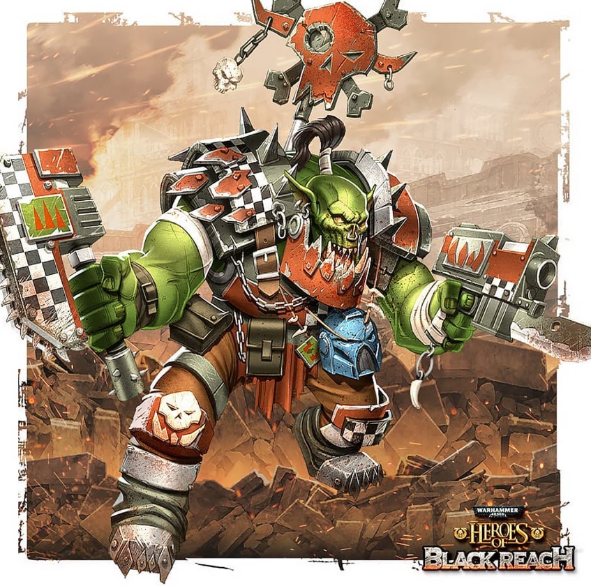 Ork Warboss in Full Battle Gear